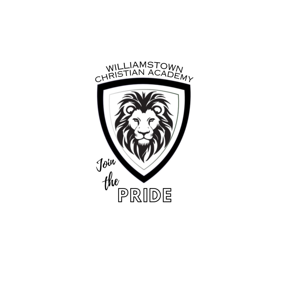 Williamstown Christian Academy Join the Pride logo design