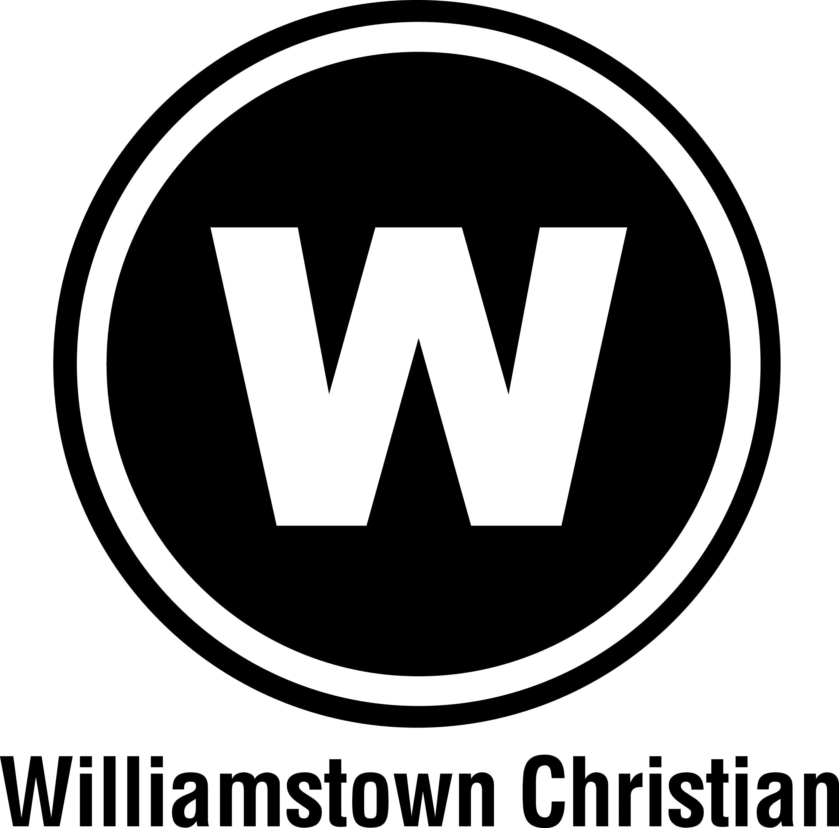 Williamstown Christian logo design for front of tee